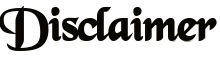 disclaimer